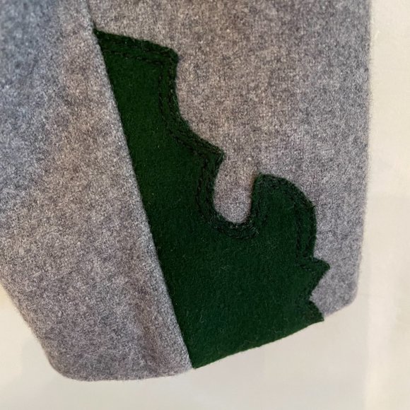 Austrian children jacket in gray wool felt. Vintage HAMO - Picture 7 of 9